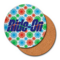 4" Round Coaster w/ 3D Lenticular Animated Spinning Wheels - Multi Color (Custom)